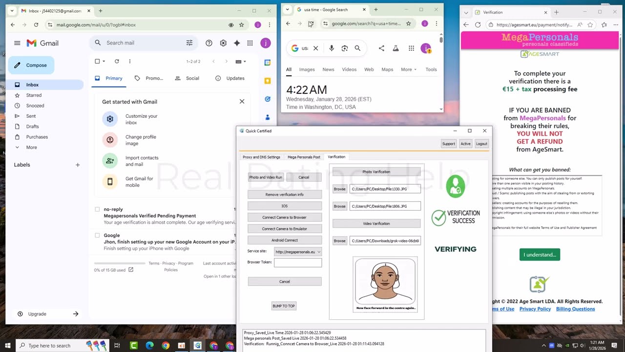 How to Create a Verified MegaPersonals Account in USA 2026. Video and photo Verification skip