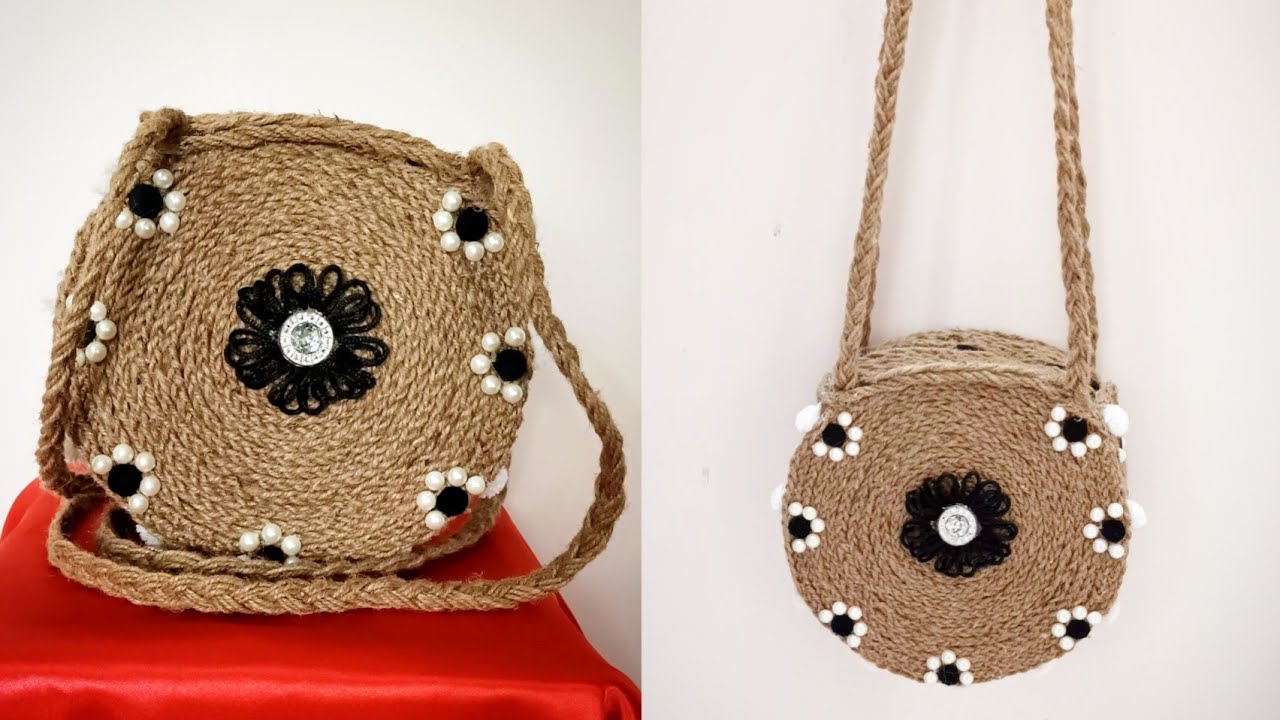 ladies bag jute craft