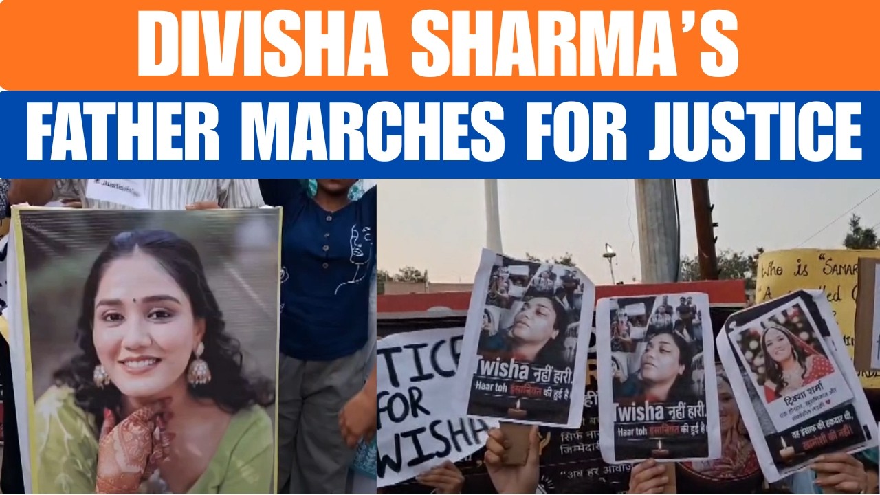 Hathras Father Leads Candle March For Divisha Sharma, Demands Justice | News9
