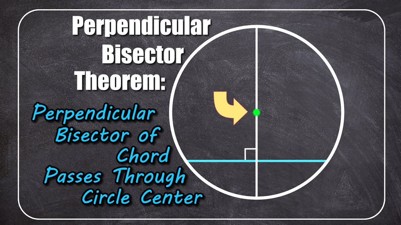 Perpendicular Bisector Theorem Explained   (Proof) #circletheorem #mathematics #gcse #geometry