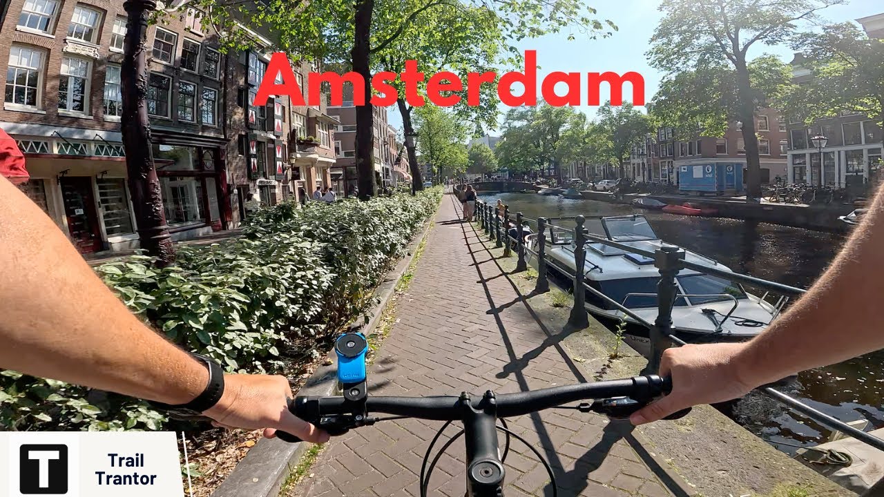 Amsterdam Bike Tour 4K - From ARTIS to Museumplein on a Sunny Day - GOPRO Hero12