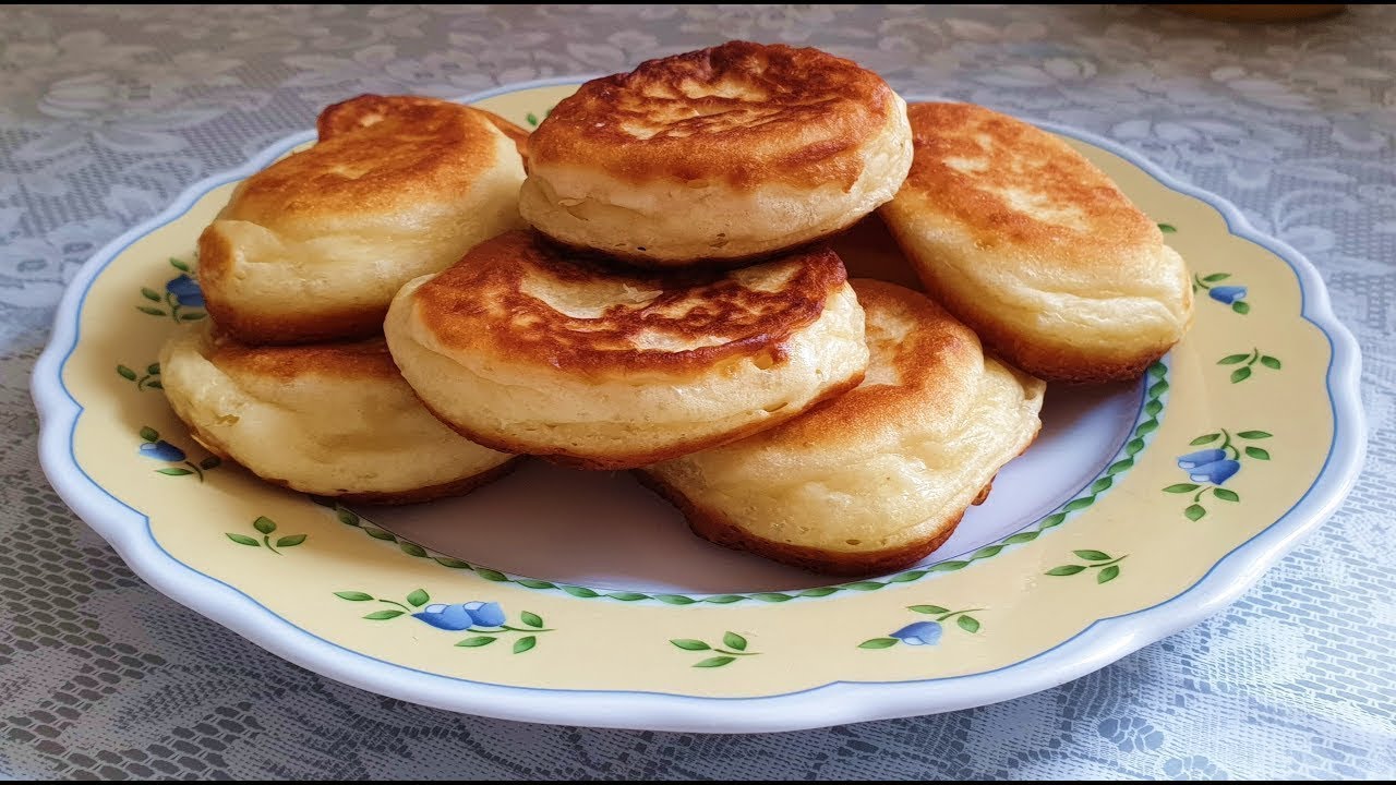 Пышные оладушки к завтраку!