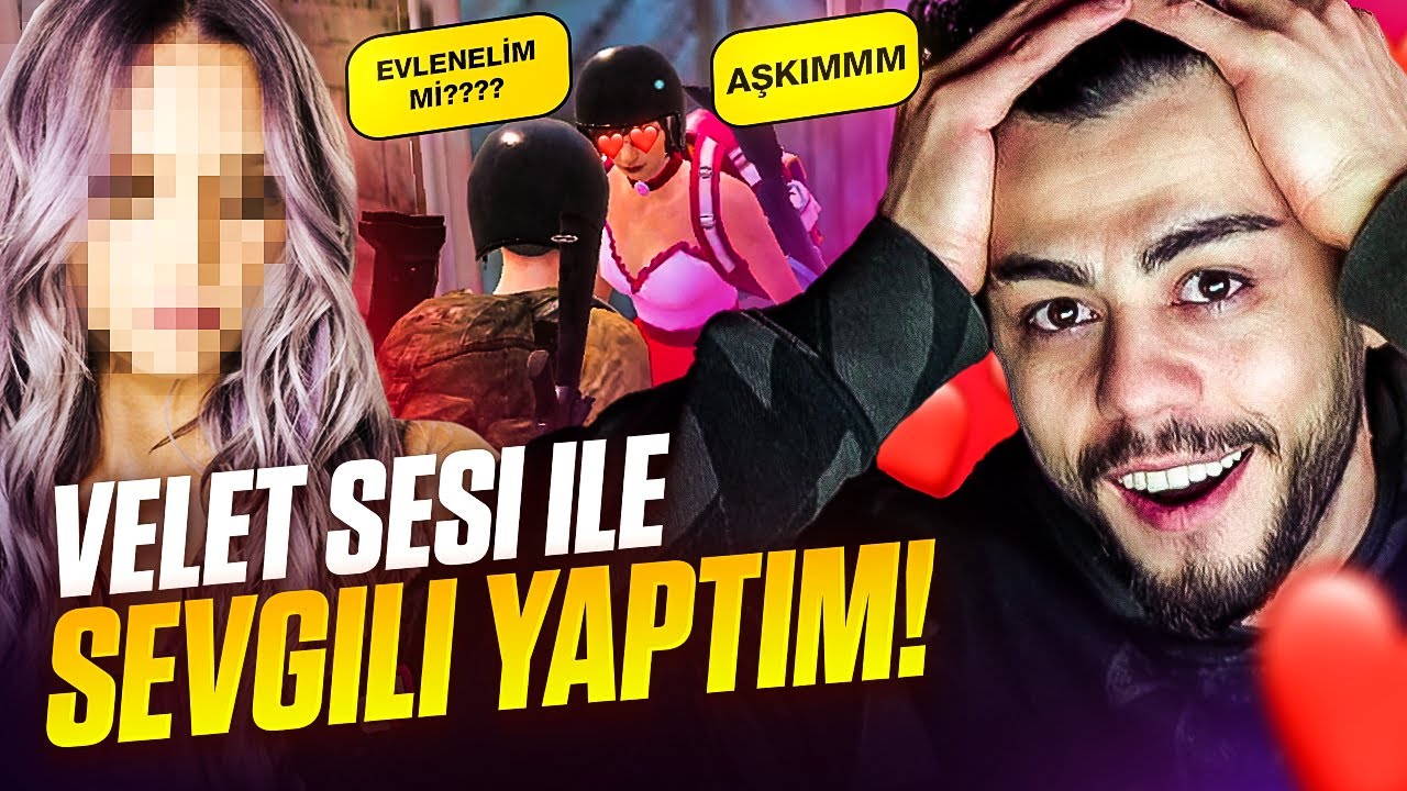 OHAA!!  VELET SESİ İLE SEVGİLİ YAPTIM! - PUBG Mobile