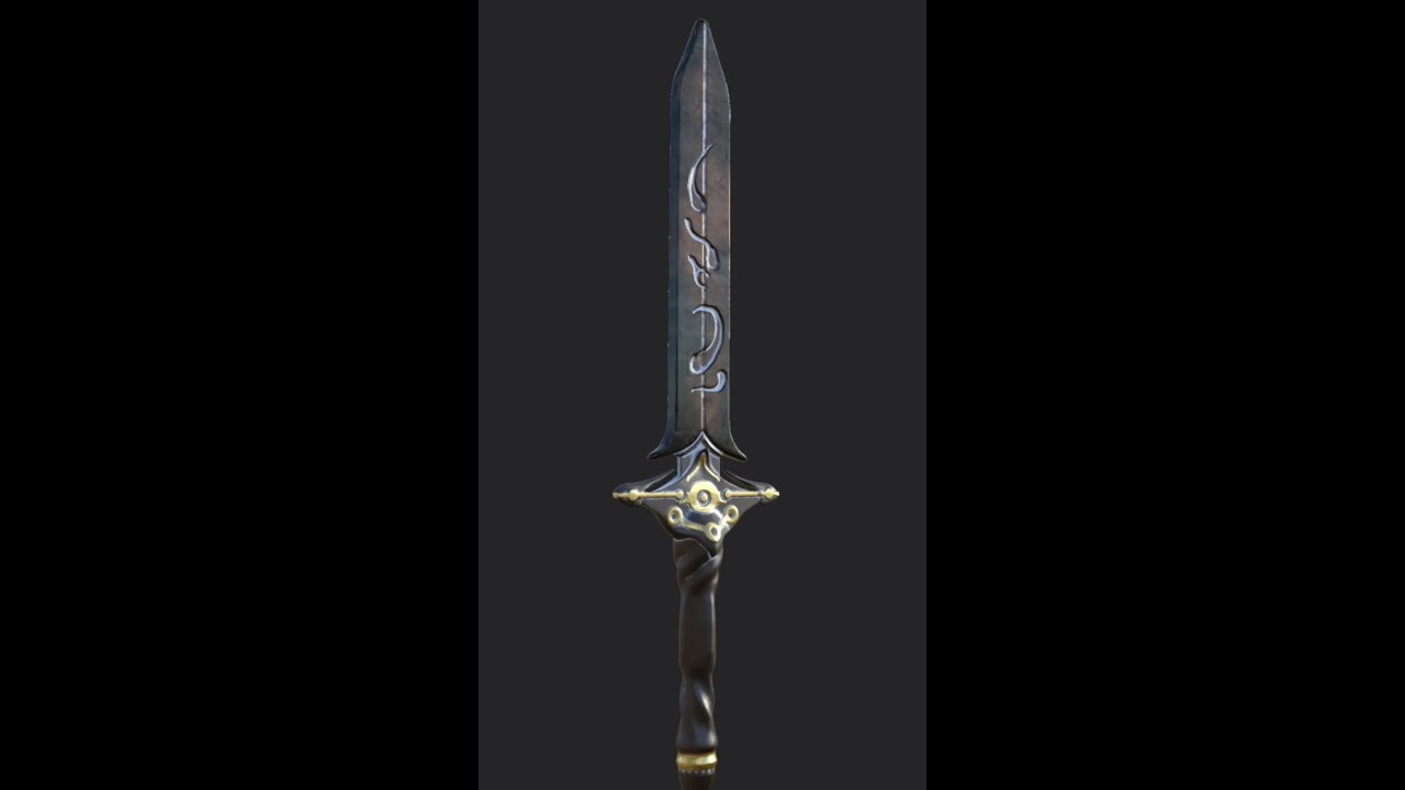 Free Download Model - Fantasy Sword - Tutorial: ZBrush & Substance Painter 2