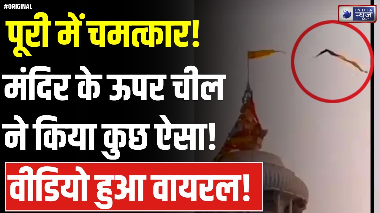 Puri Jagannath Temple Flag: पुरी में चौंकाने वाली घटना! मंदिर के ऊपर चील ने सबको हैरान किया!