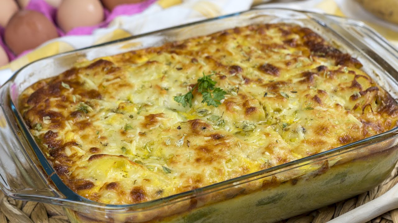 Легкий печеный овощной пирог