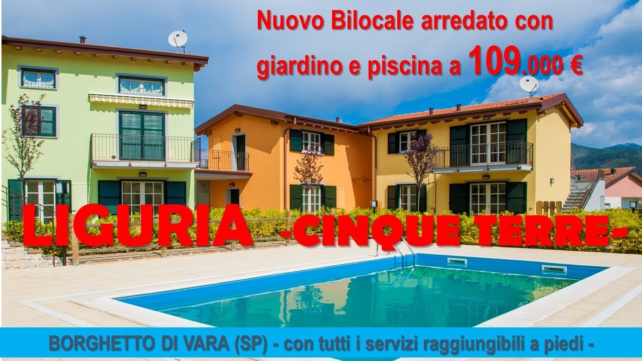 LIGURIA -CINQUE TERRE- a soli 109.000€ Bilocale arredato con giardino e piscina -ESCLUSIVA-