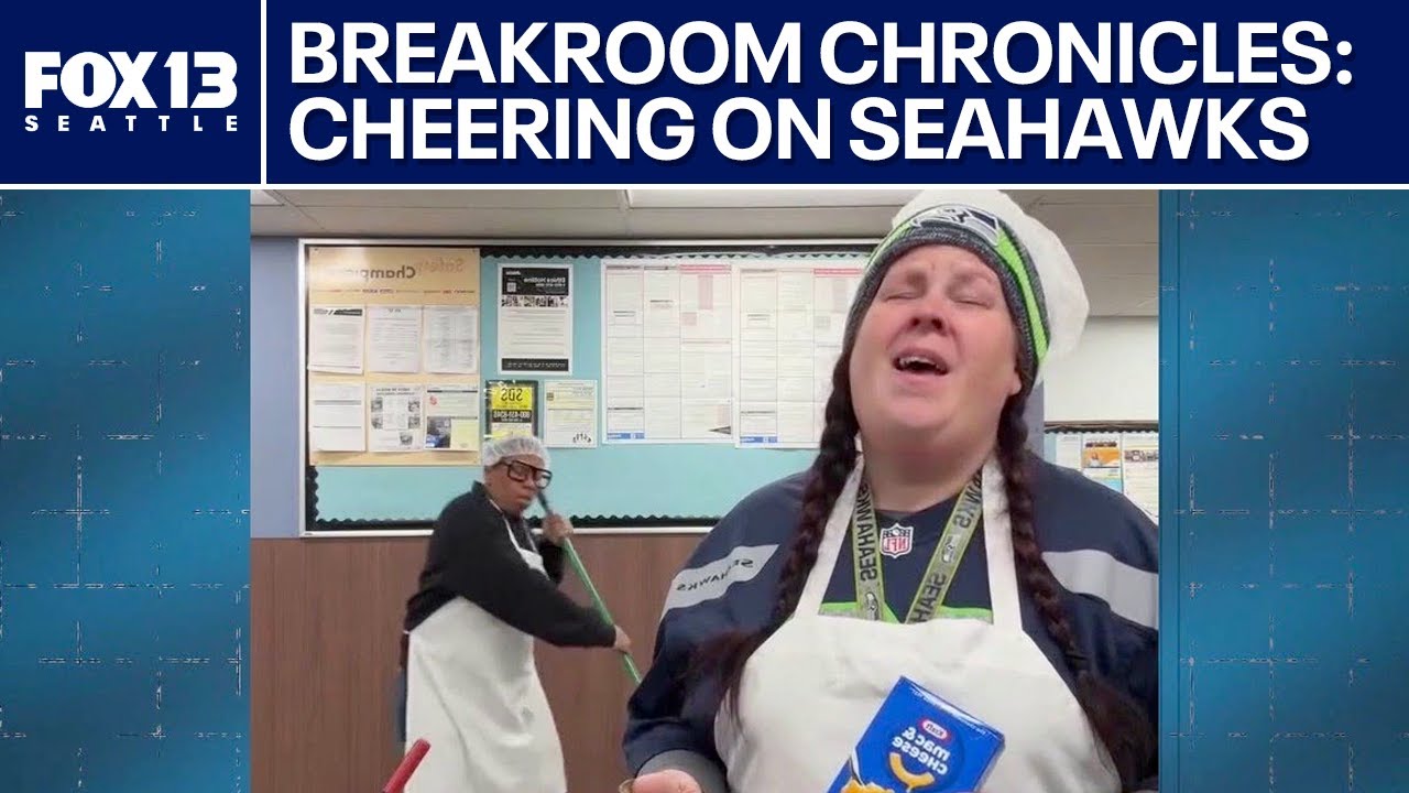 TikTok stars ‘Breakroom Chronicles’ cheer on Seahawks ahead of NFC Championship