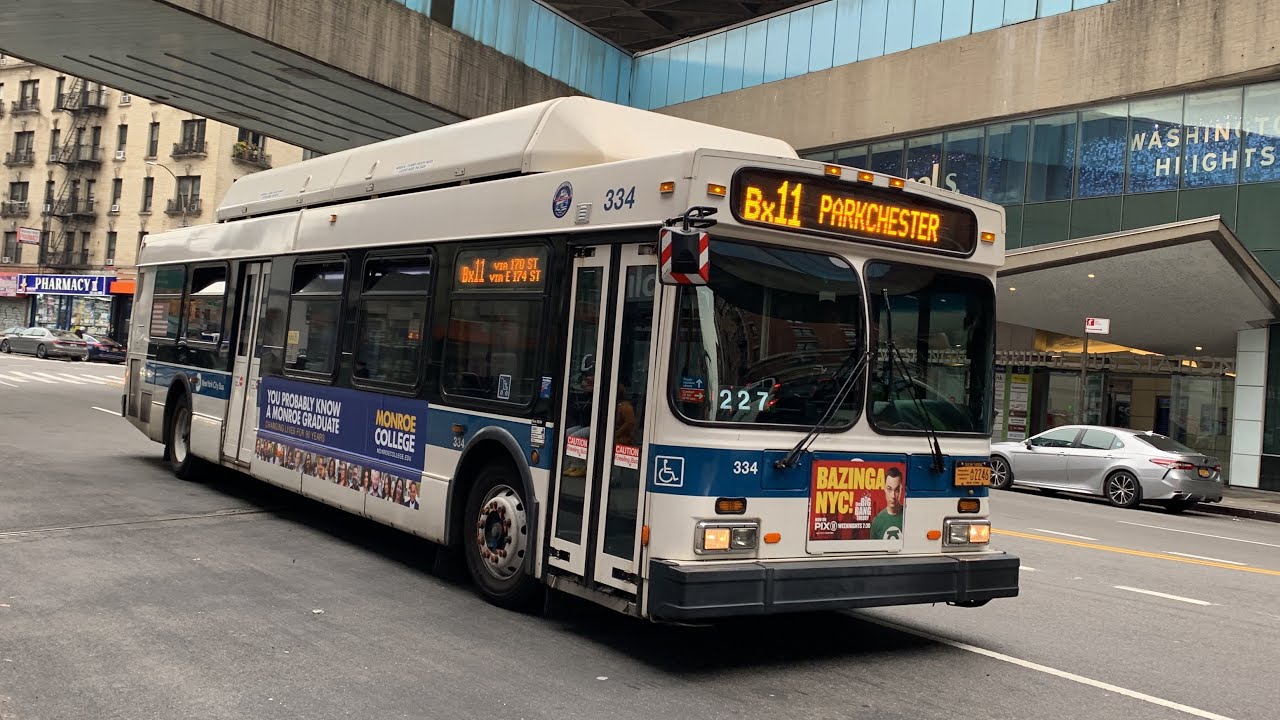 Parkchester Bound 2011 New Flyer C40LF 334 Bx11 Bus From 179th St To Parkchester