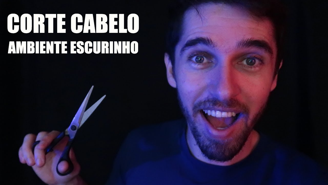 ASMR CABELEIREIRO | Corte de cabelo totalmente relaxante | AMBIENTE ESCURINHO