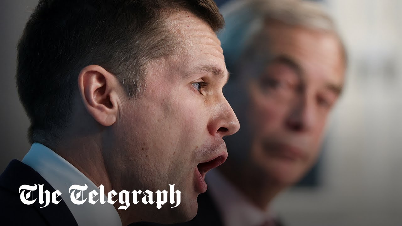 In full: Robert Jenrick defects to Reform UK - Nigel Farage leads press conference