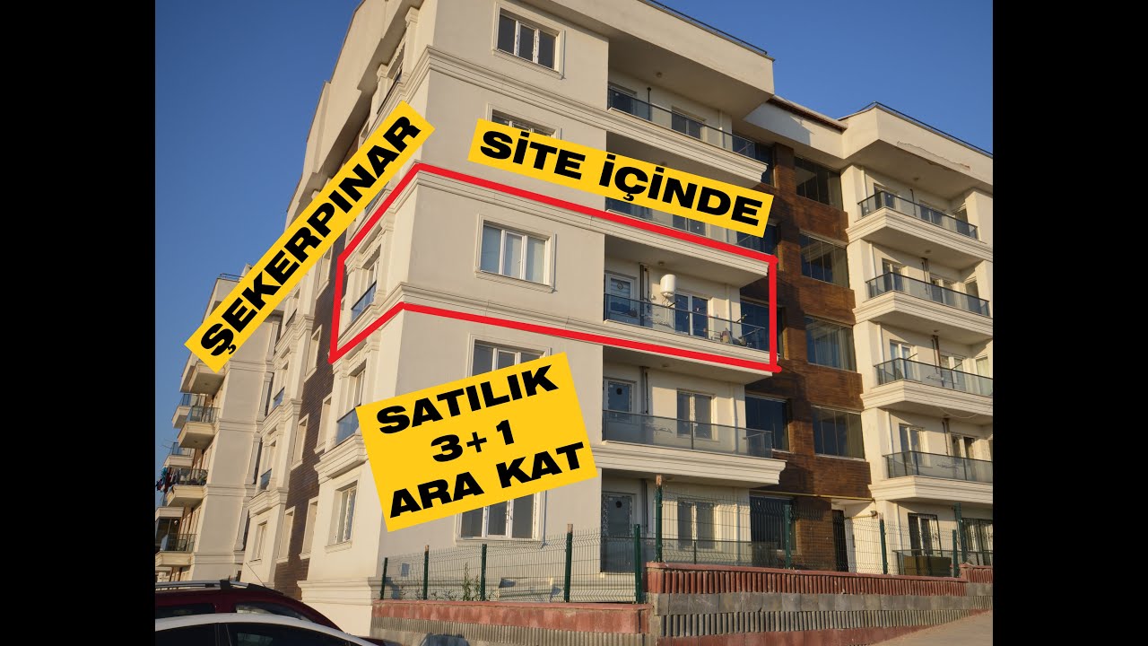 !!!İPTAL EDİLDİ!! ÇAYIROVA ŞEKERPINAR'DA SİTE İÇİNDE  3+1 SATILIK ARA KAT DAİRE