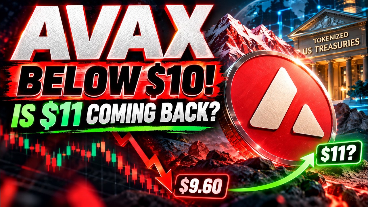 🚨 AVAX BELOW $10! 🔥 Is $11 Coming Back? Avalanche's BIG News!
