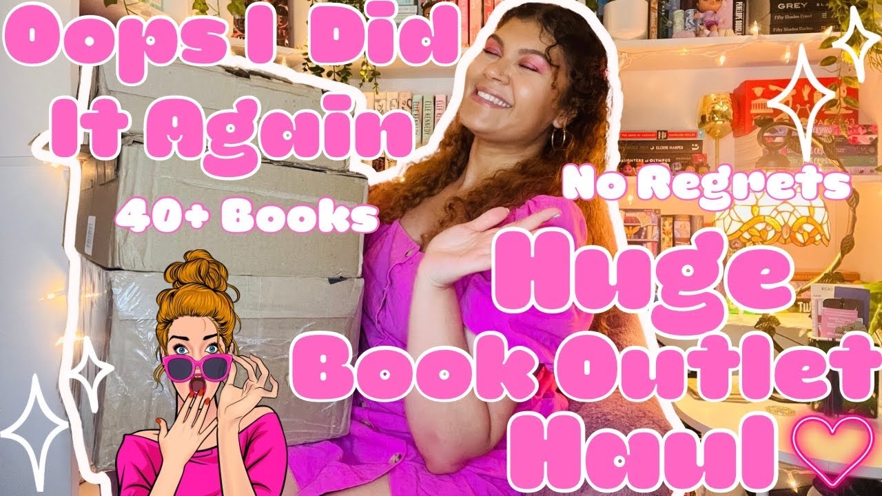 HUGE BOOK HAUL 🎀 📦 | BOOK OUTLET | 40+ BOOKS | BOOK UNBOXING | BOOK RECS