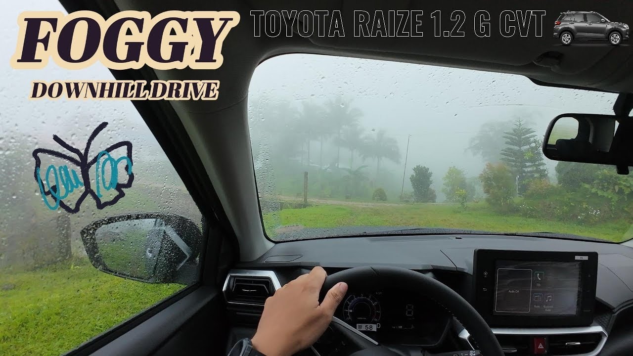 TOYOTA RAIZE G 1.2 CVT | FOGGY DOWNHILL DRIVE 4K