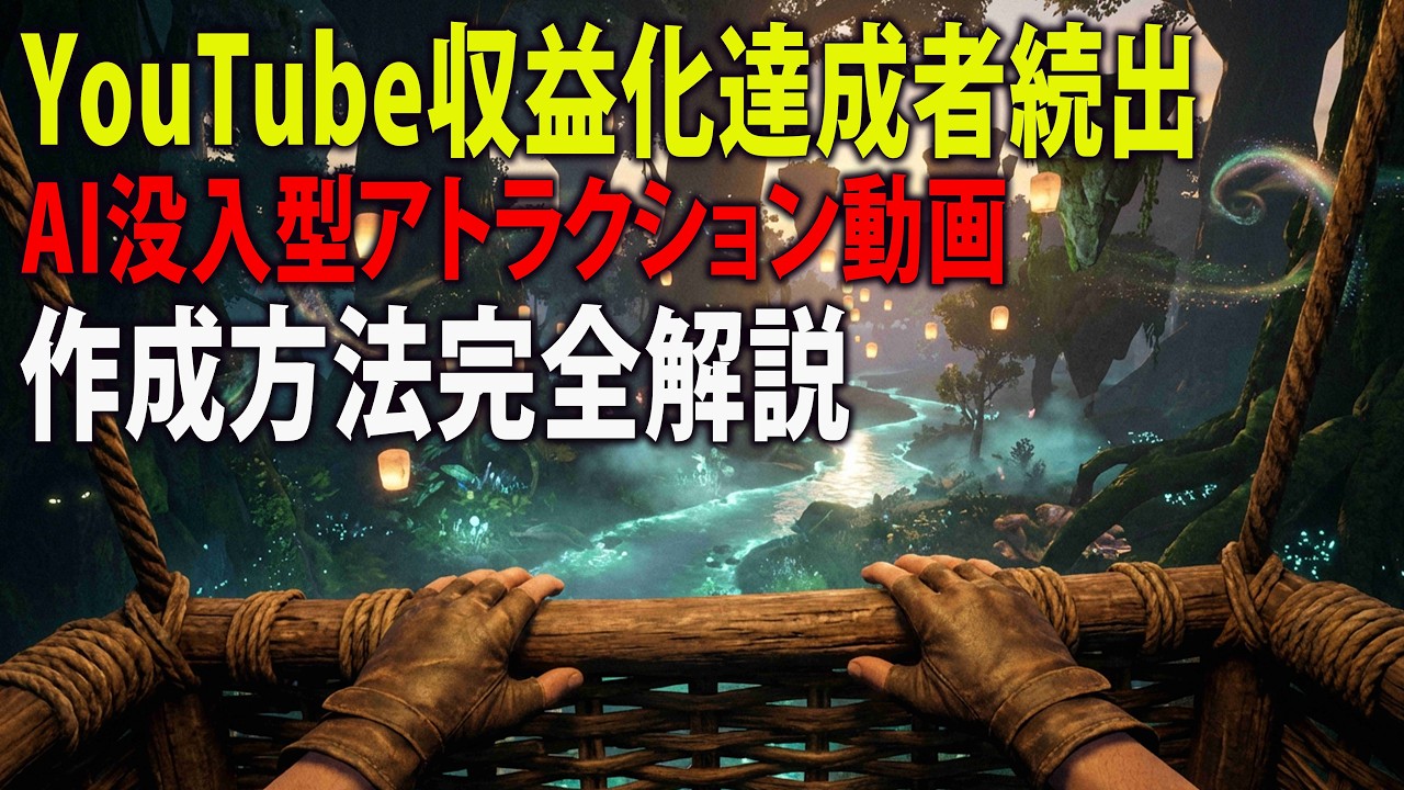 【60万再生越え】AIで作る没入型アトラクション動画の作り方完全解説