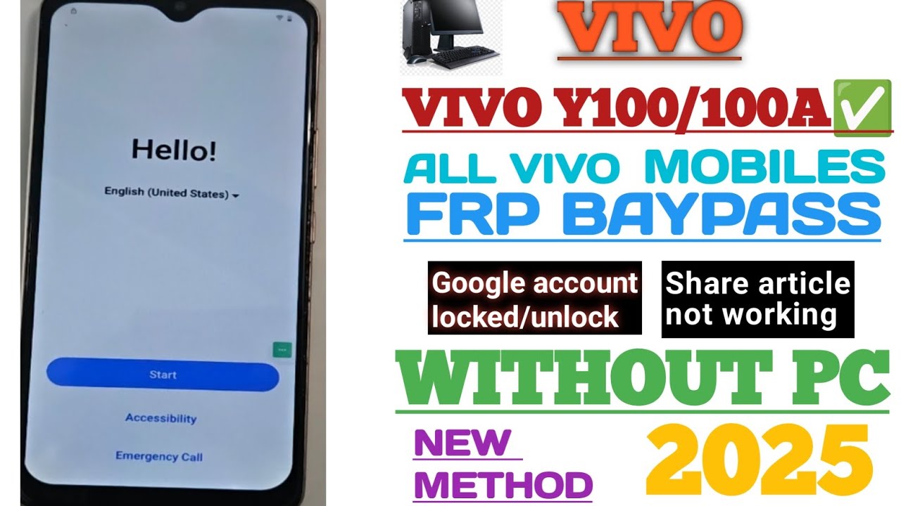 VIVO Y100 Y100A FRP BAYPASS LETEST METHOD 