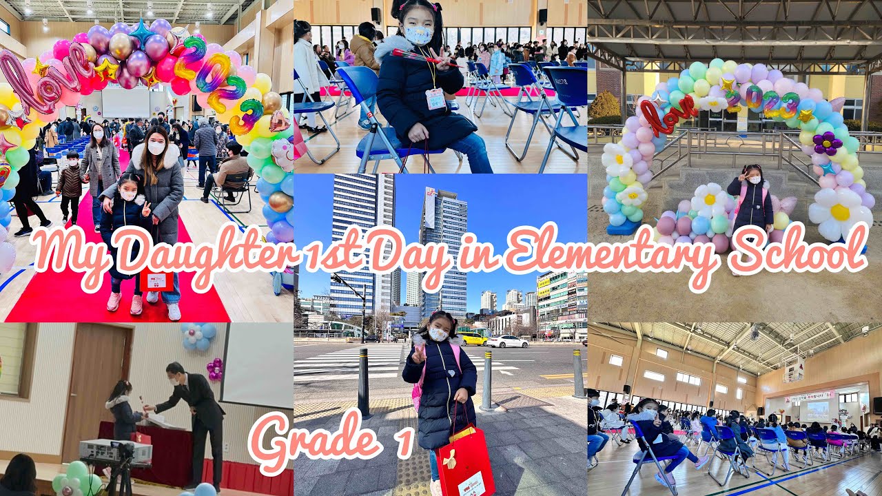 My Daughter Sei’s First Day in Elementary School | Grade 1 | Korea Vlogs