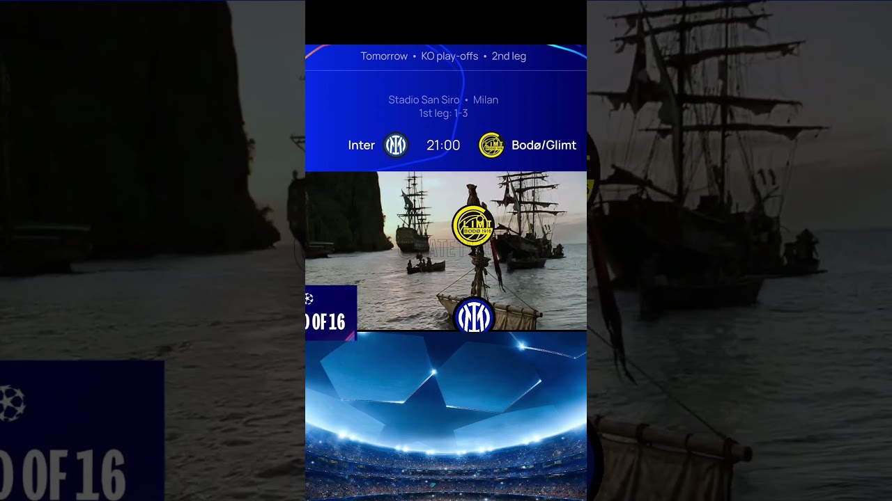 Bod&oslash;/Glimt entering the UCL Round of 16 like... 🚢🇳🇴 | Prediction vs Inter Milan