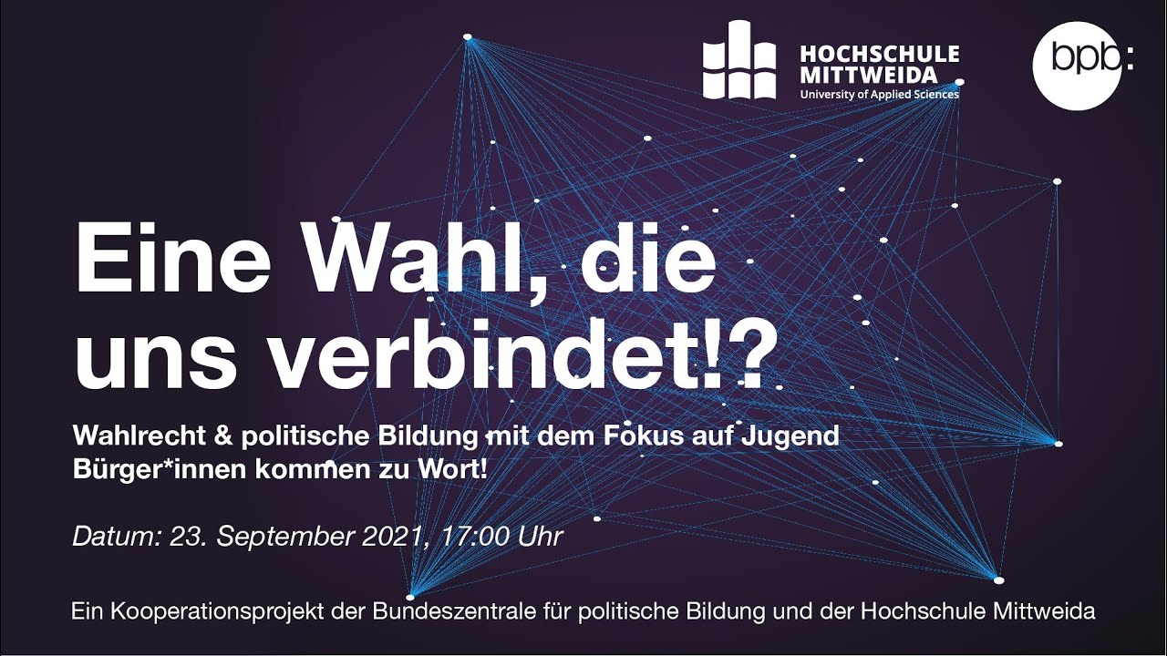 Townhall meets Hochschule - Wahlrecht & politische Bildung mit dem Fokus auf Jugend