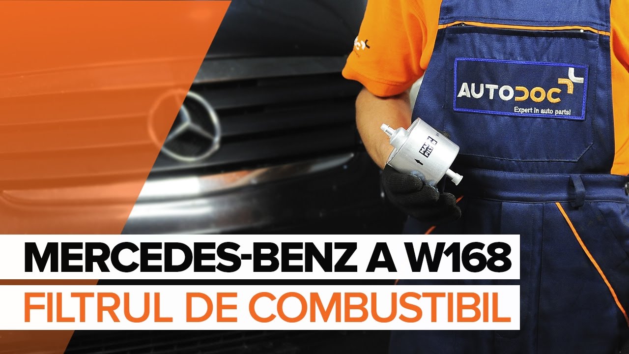 Cum se inlocuiesc filtru de combustibil pe MERCEDES-BENZ A W168 TUTORIAL | AUTODOC