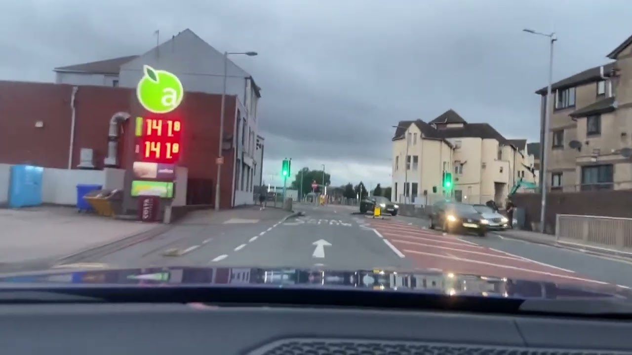 Summer evening drive through Port Talbot