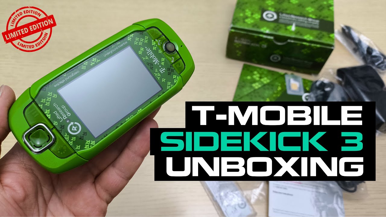 T-Mobile Sidekick 3 (LRG Limited Edition) Unboxing 4K - Review - Full Pack with all accessories