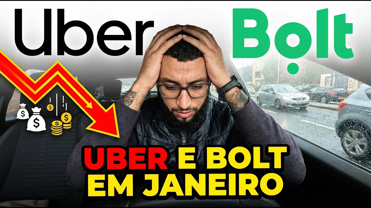 UBER E BOLT EM JANEIRO 😓 (o que fazer?!)