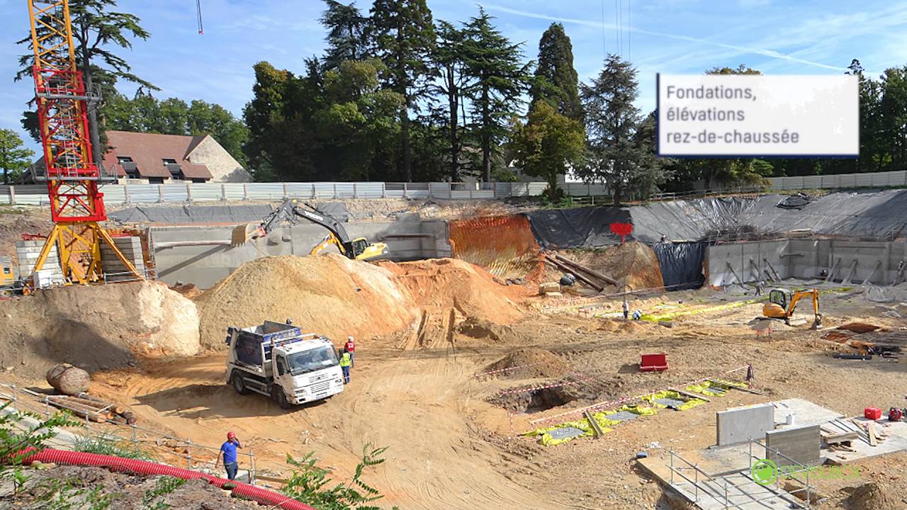 Time lapse des travaux à Clairefontaine
