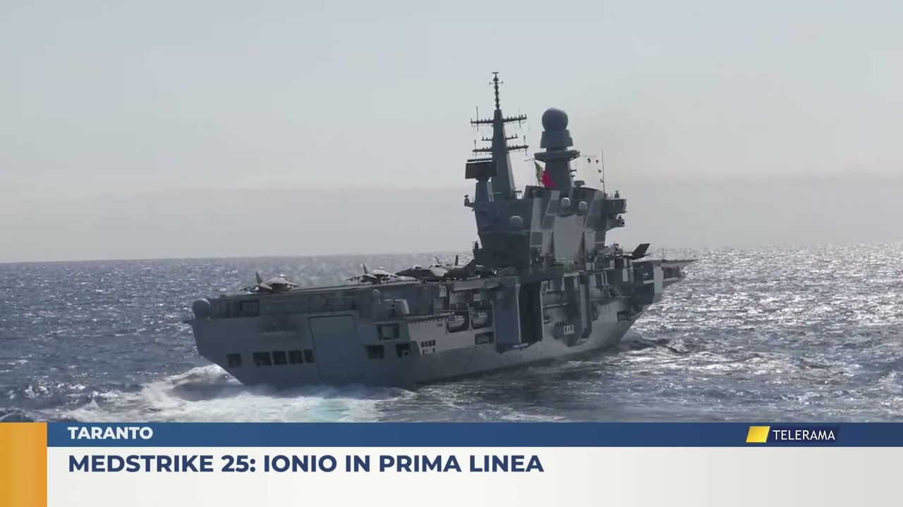 Taranto.  Medstrike 25:  Ionio in prima linea.