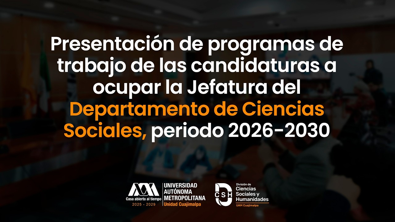 Programas de trabajo de las candidaturas a ocupar la Jefatura del Depto. de Ciencias Sociales