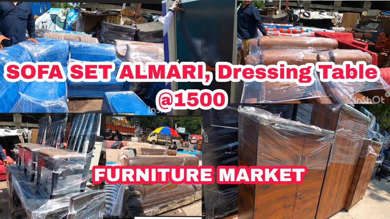 Nampally Sunday Second Hand Furniture Market | nampally sofa set, sunday furniture market