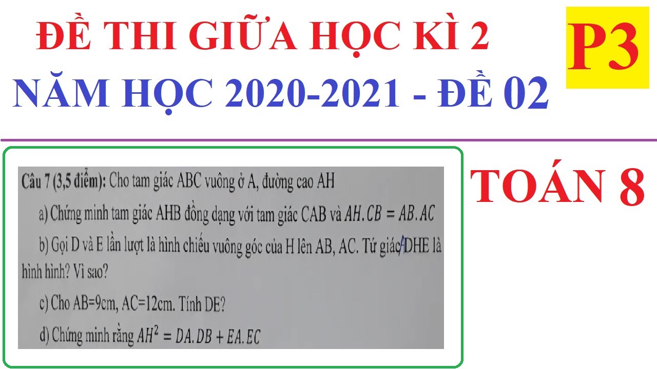 ĐỀ THI GIỮA HỌC K&Igrave; 2 M&Ocirc;N TO&Aacute;N LỚP 8 NĂM HỌC 2020-2021. ĐỀ SỐ 02&ndash; P3