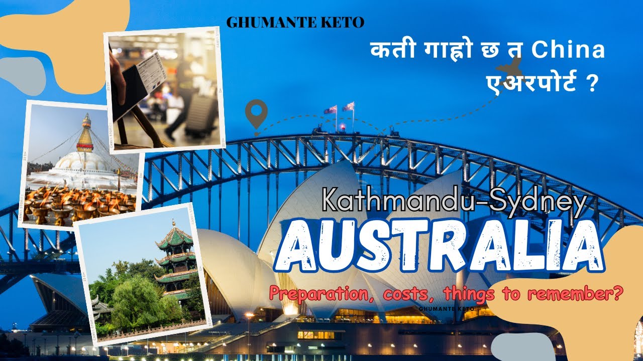 KTM to SYD | China ko advance airport explore | Australia | 2024