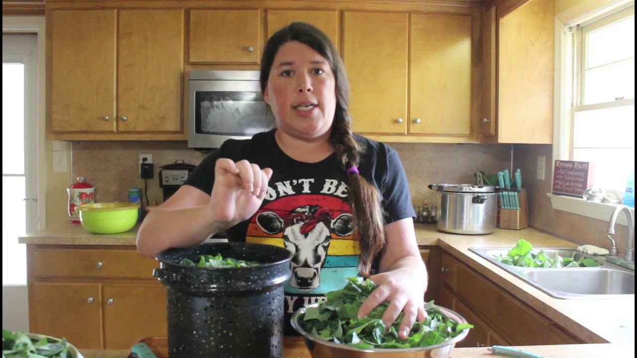 Canning Greens on the farm! #canning #homestead
