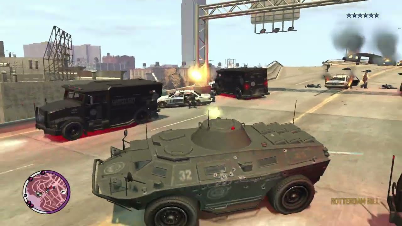 GTA IV TBOGT: EPIC APC RAMPAGE + 6 STAR WANTED LEVEL #5 🚨🚨