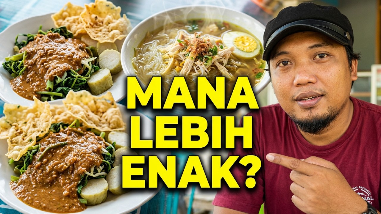 Pecel vs Soto Ayam makanan khas indonesia legendaris #fyp