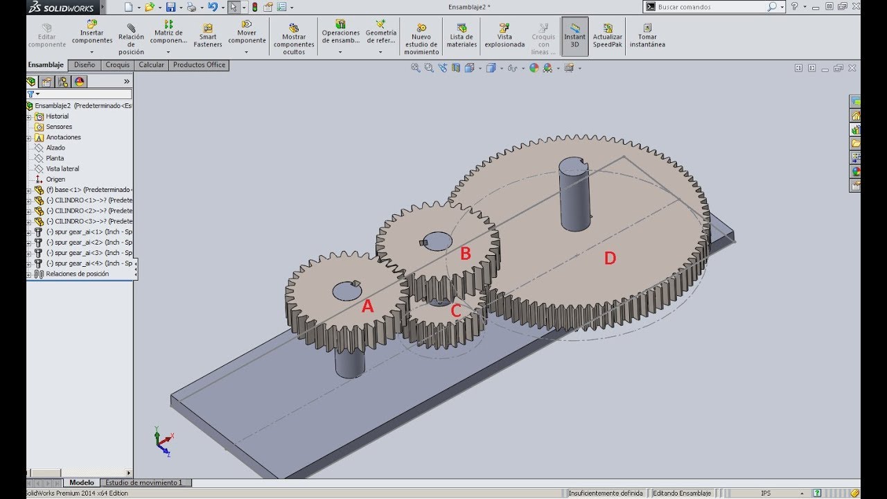 REDUCTOR DE ENGRANE SOLIDWORKS NIVEL AVANZADO