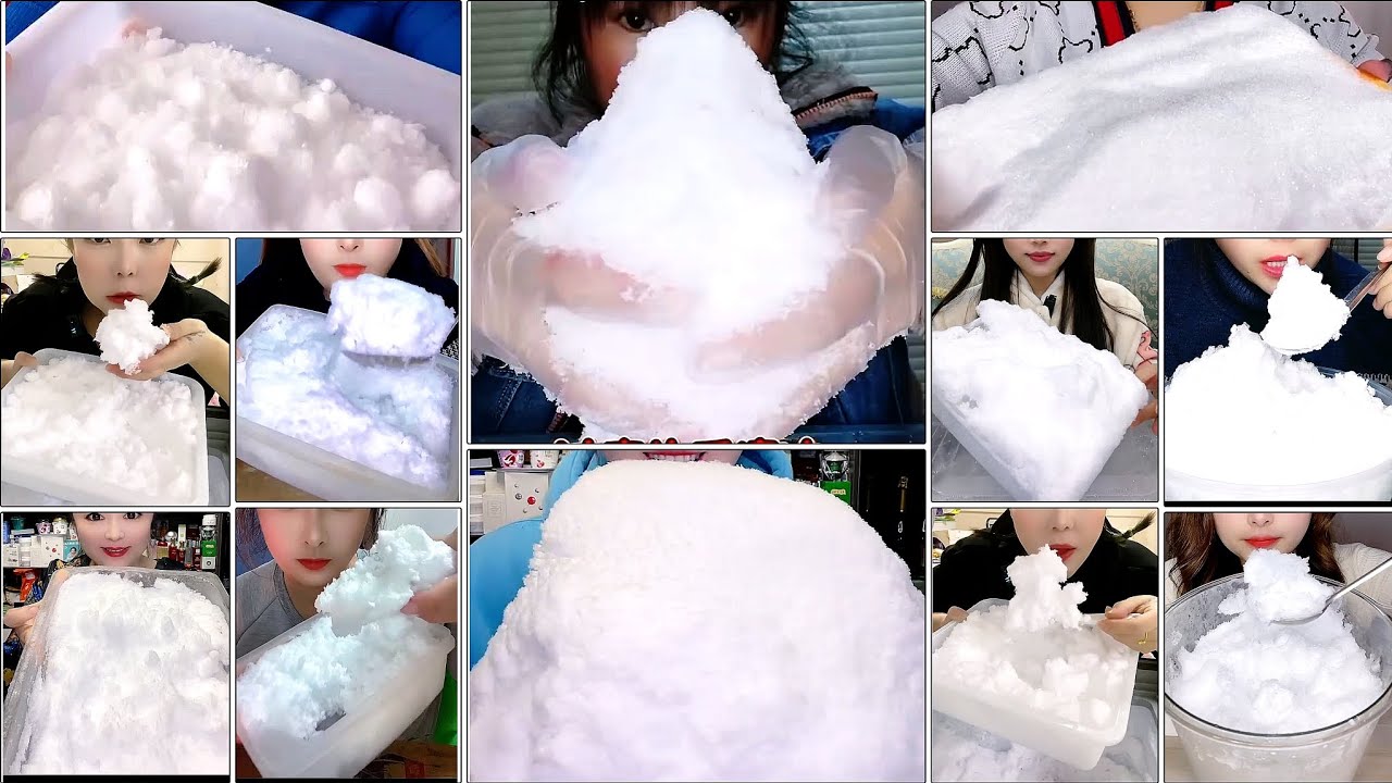♦️SOFT & FROSTY 🍚WHITE 😋 !CE🧊 EATING🤤 COLLECTION♦️