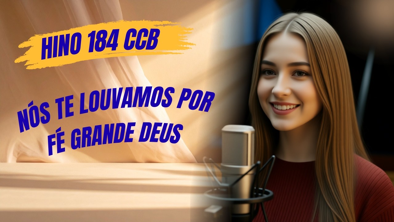 HINO 184 CCB - Nós Te Louvamos Por Fé Grande Deus