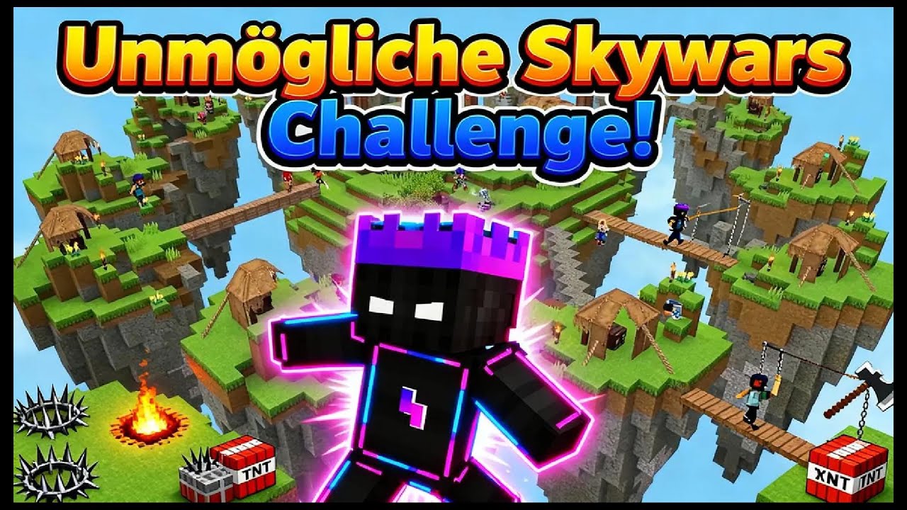 ICH MACHE DIE UNMÖGLICHE MINECRAFT SKYWARS CHALLENGE!