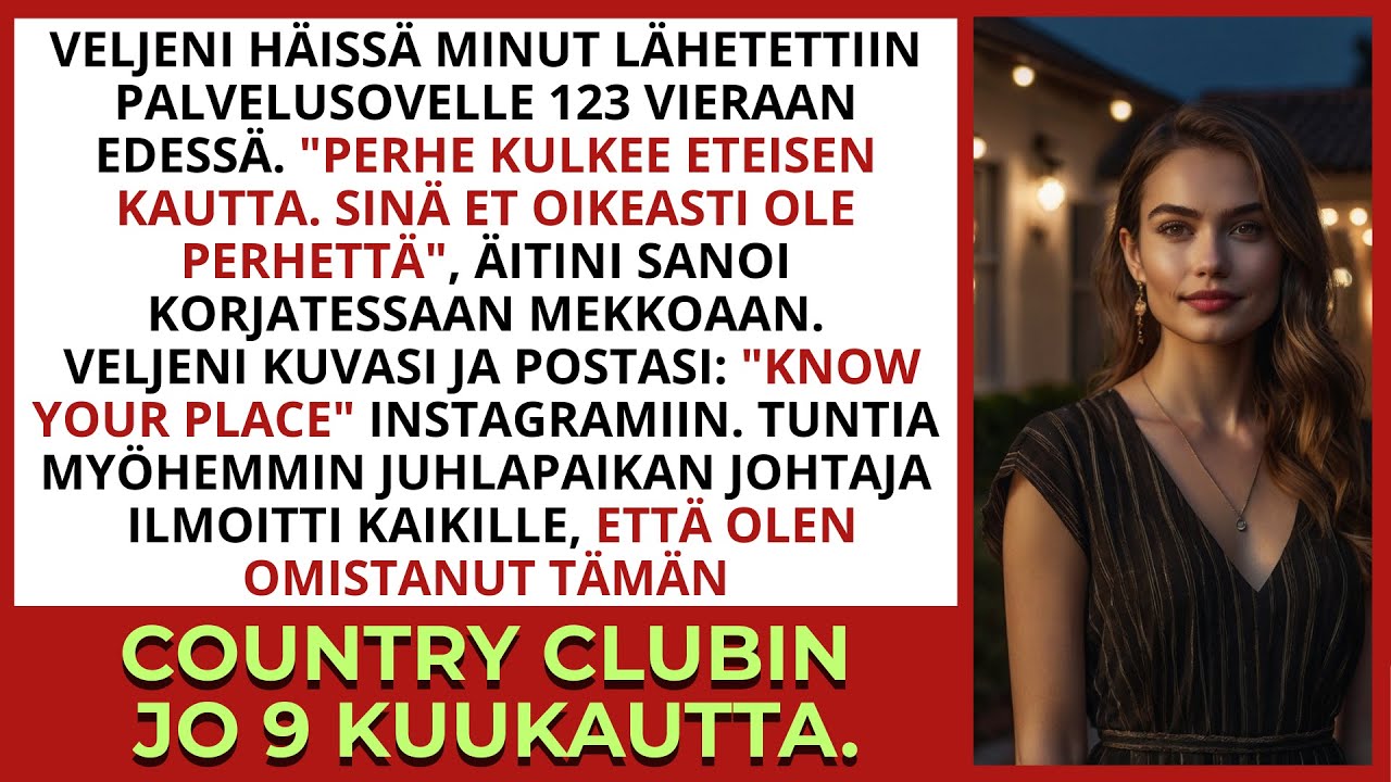 Veljeni häissä minut ajettiin palveluovelle – tuntia myöhemmin olin klubin omistaja