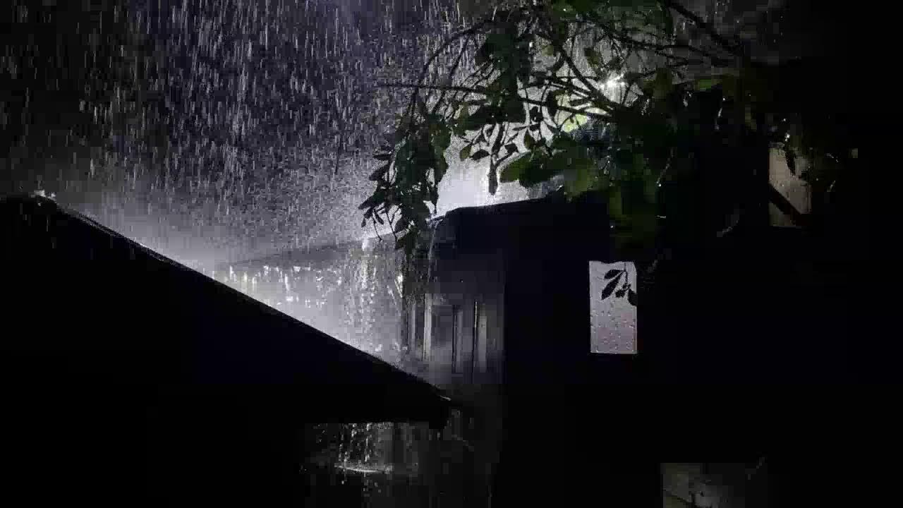 8 Hours Heavy Rain Sounds on Tin Roof for Sleeping