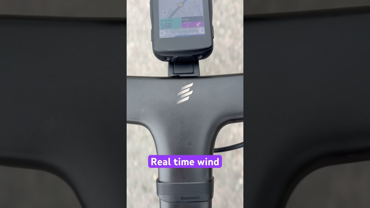 Hammerhead Karoo real time windsock data is a very clever tool to have on the head unit #hammerhead