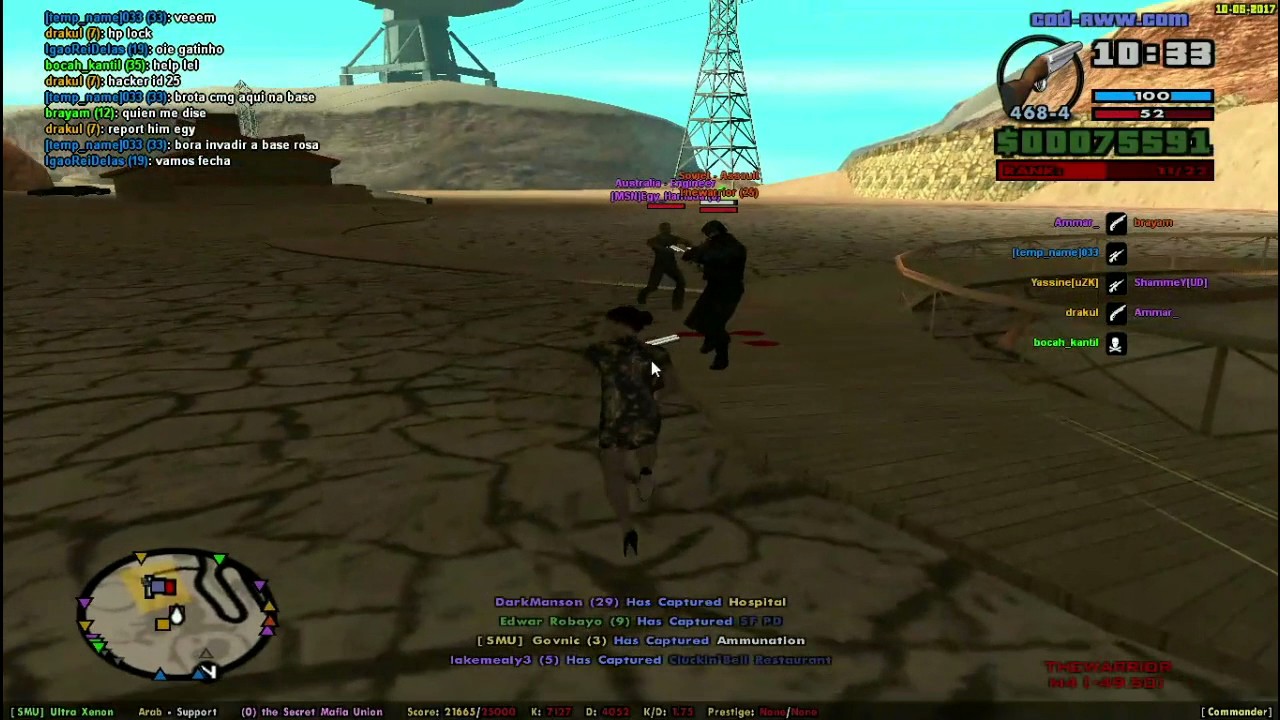 GTA SAMP (COD-RWW)  Health hack THEWARRIOR