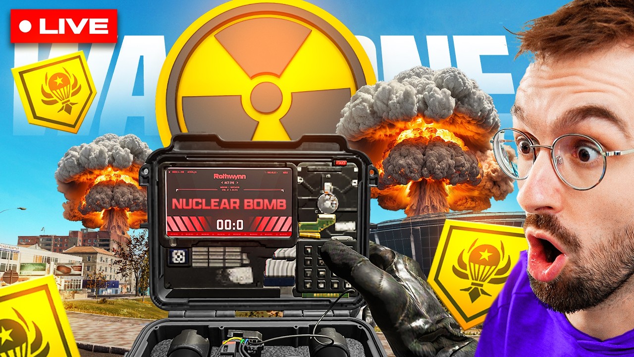 🔴 LIVE - DROPPING A NUKE IN WARZONE! ☢️