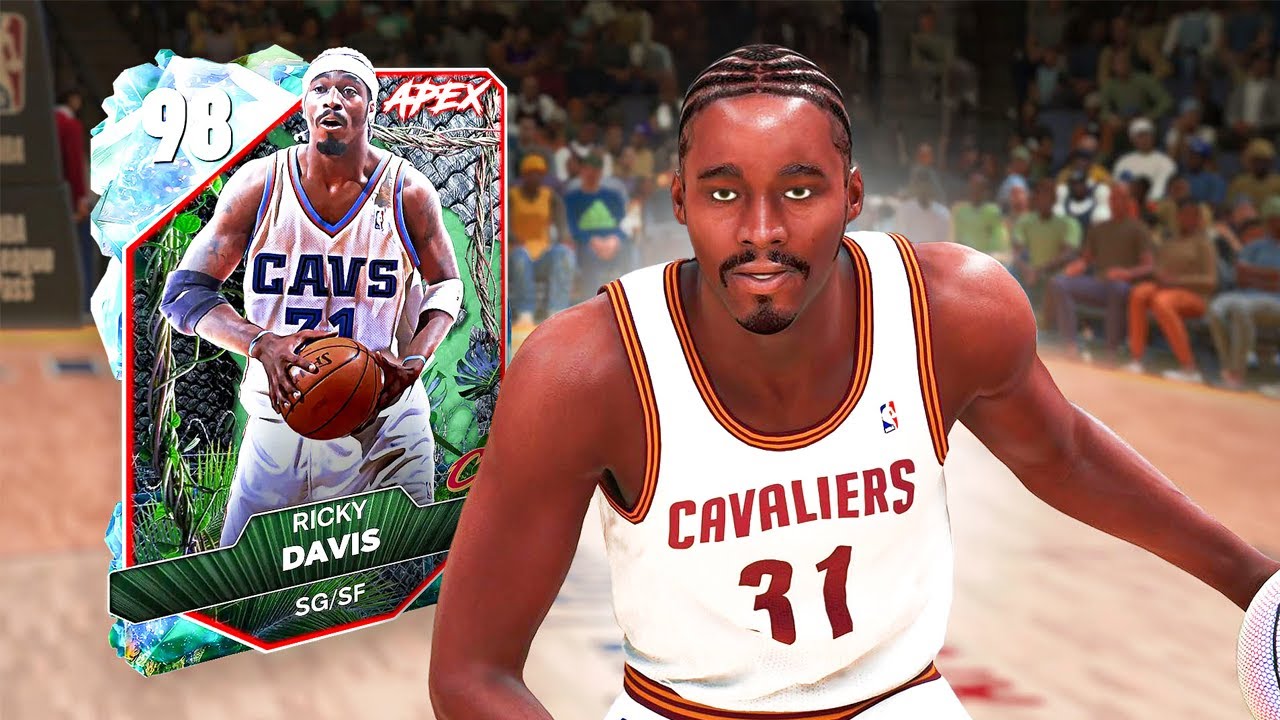 GALAXY OPAL RICKY DAVIS GAMEPLAY! THIS CARD IS UNGUARDABLE IN NBA 2K25 MyTEAM!
