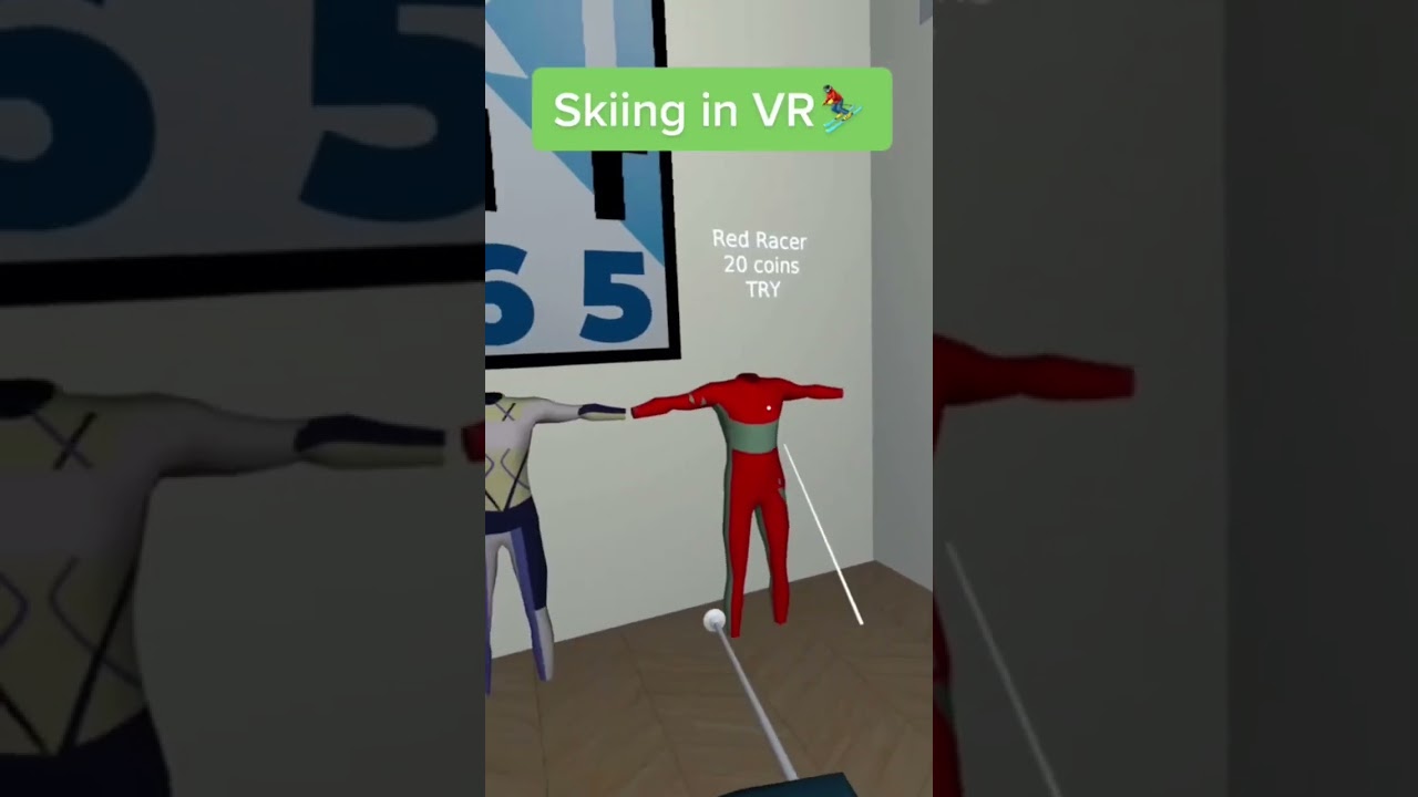 КАТАНИЕ НА ЛЫЖАХ В VR ⛷ БЕСПЛАТНАЯ ИГРА В QUEST 2! #quest2 #oculusquest2 #shorts