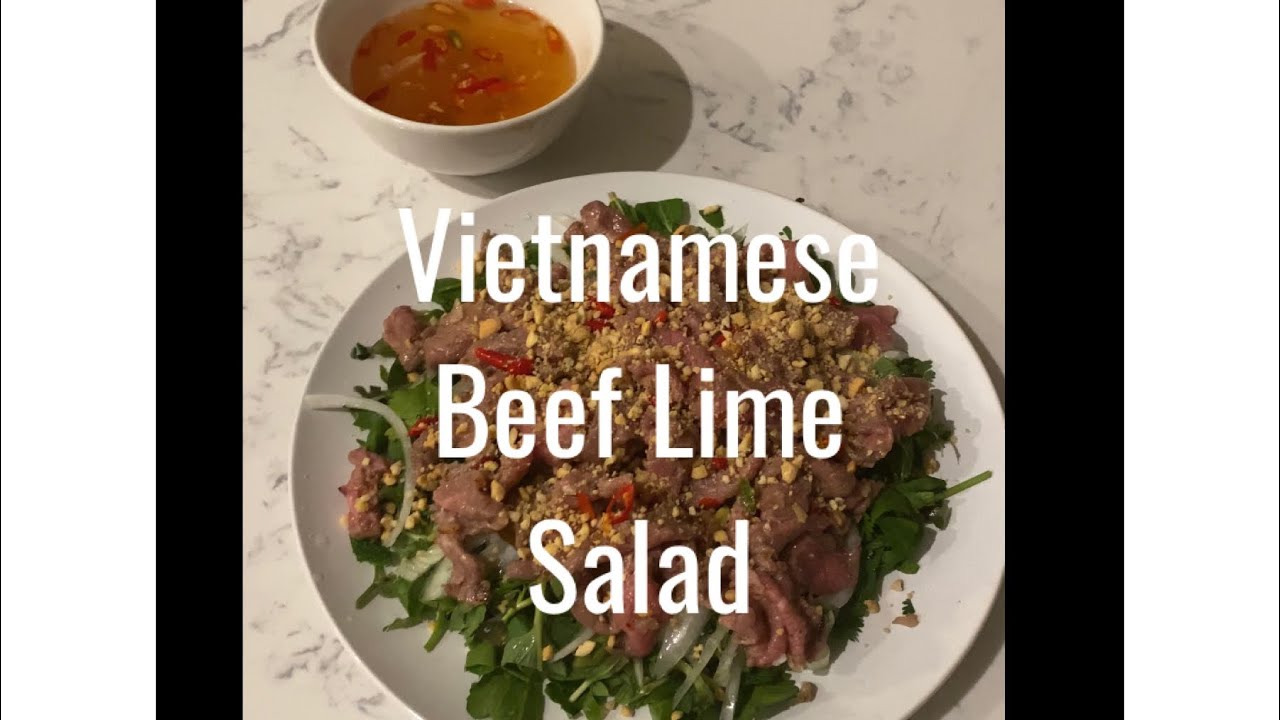 Vietnamese beef salad- 😋 Bo Tai Chanh