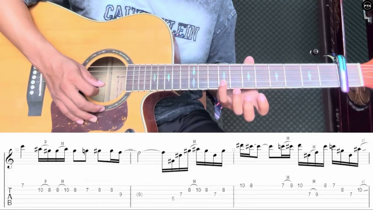 အချစ်လို့ခေါ်သလား(ထူးအယ်လင်း)-guitar solo tutorial by@pthguitar 